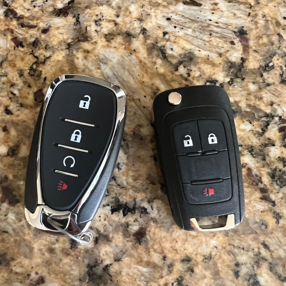 Chevrolet Black Car Key Fob Set of 2 pcs. Impala & Equinox